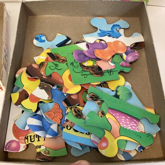 Vintage Candy Land Puzzle Lot of 2 Milton Bradly 24 Piece 1990 Complete 12.5x15 - Picture 4 of 9